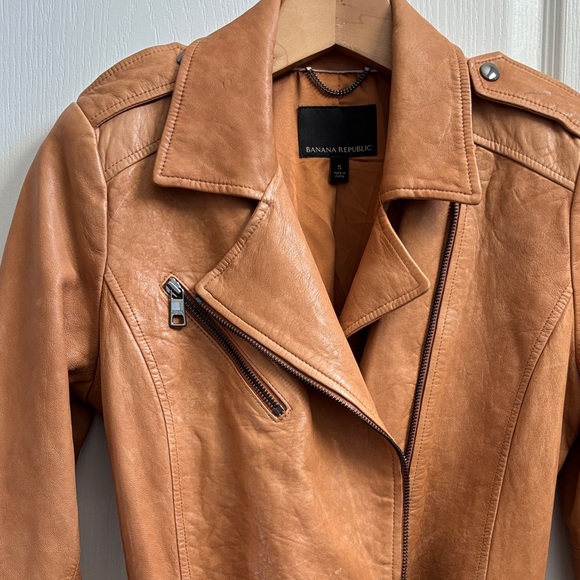 Banana Republic Lamb Leather Jacket - Picture 4 of 11